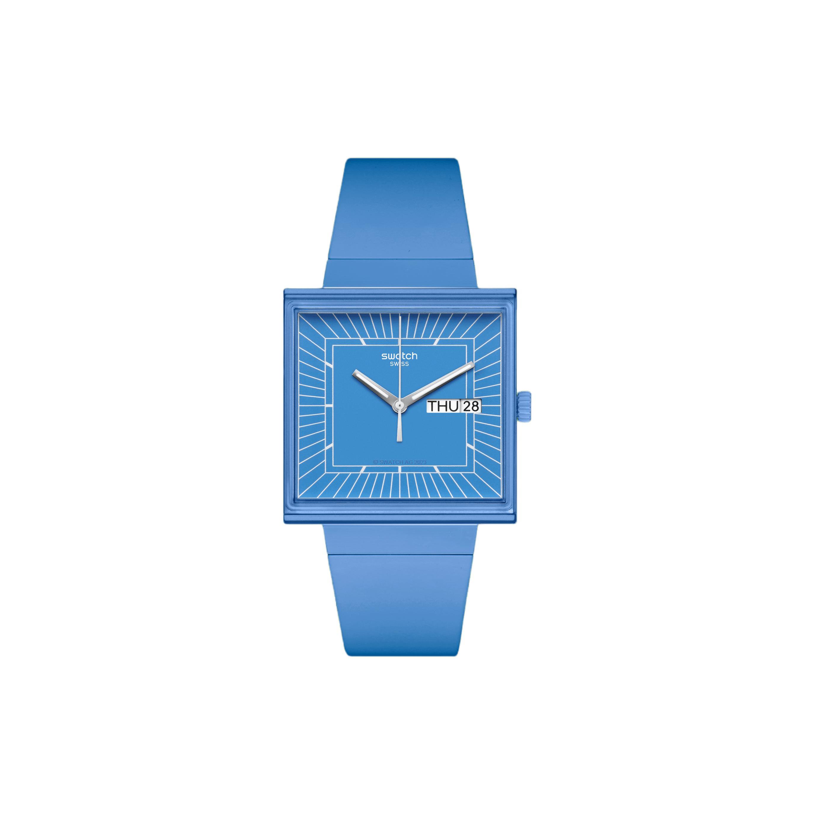 SWATCH Unisex Blue Watch SO34S700 SO34S700 Blue Dial