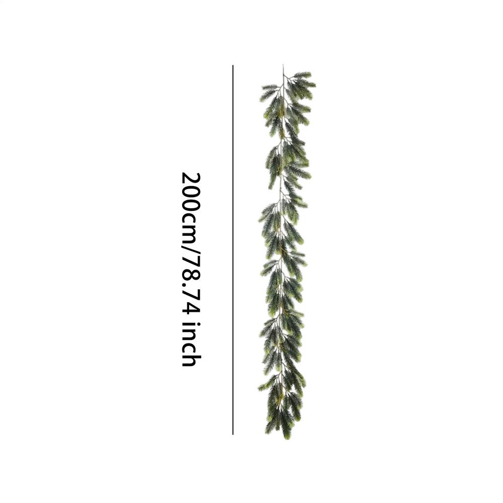 

Artificial Cedar garland rattan 2025 Christmas Green Plant Simulated Cedar Front Door Soft Christmas Hanging Ornament