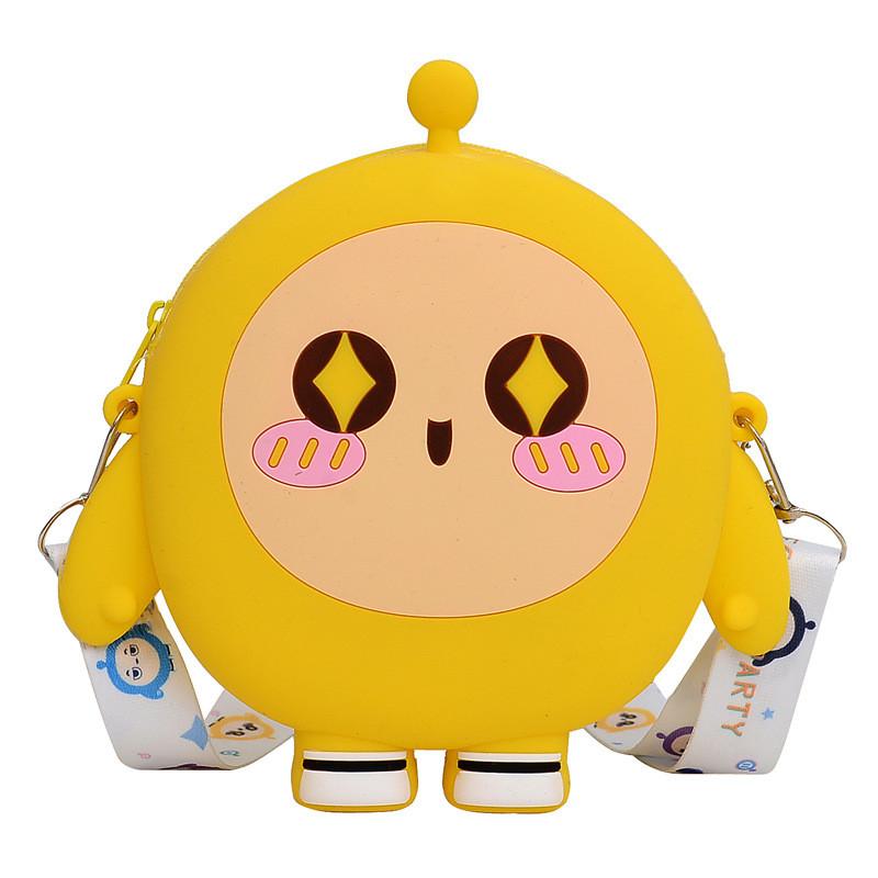 

Party Shape Eggy Silicone Single Shoulder Crossbody Bag Fashion Cartoon Gift жёлтый
