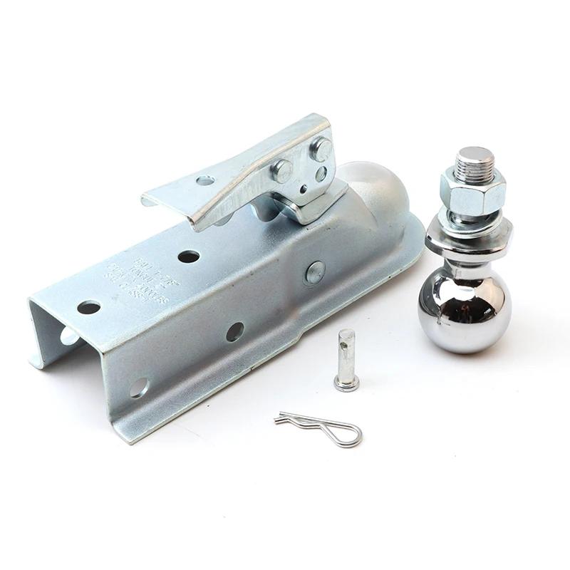 Complete Set Tongue Trailer Coupler 1-7/8 Inch 2000 lb Hitch Ball Fits ATV UTV RV Parts Camper Caravan Dirt Vehicle Quad Parts