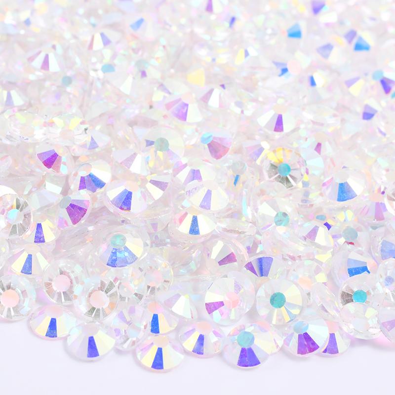 Glitter SS6 SS12 SS16 SS20 Light Rose Flat Back Crystal Stones Applique Non Hotfix Strass Glass Nail Rhinestone for DIY Craft