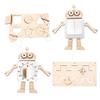 Busy Board DIY Accessories Material Basic Skill Sensory Toy Unpainted Activity for Kids Preschool