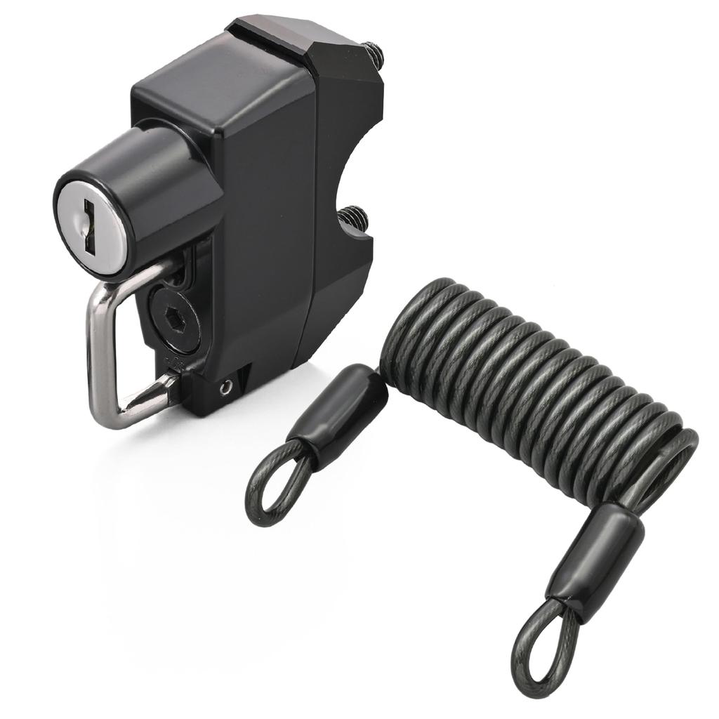 Daytona Motorcycle Helmet Lock for Master Cylinder Helmet Holder with 63076 (32mm Pitch) Key,