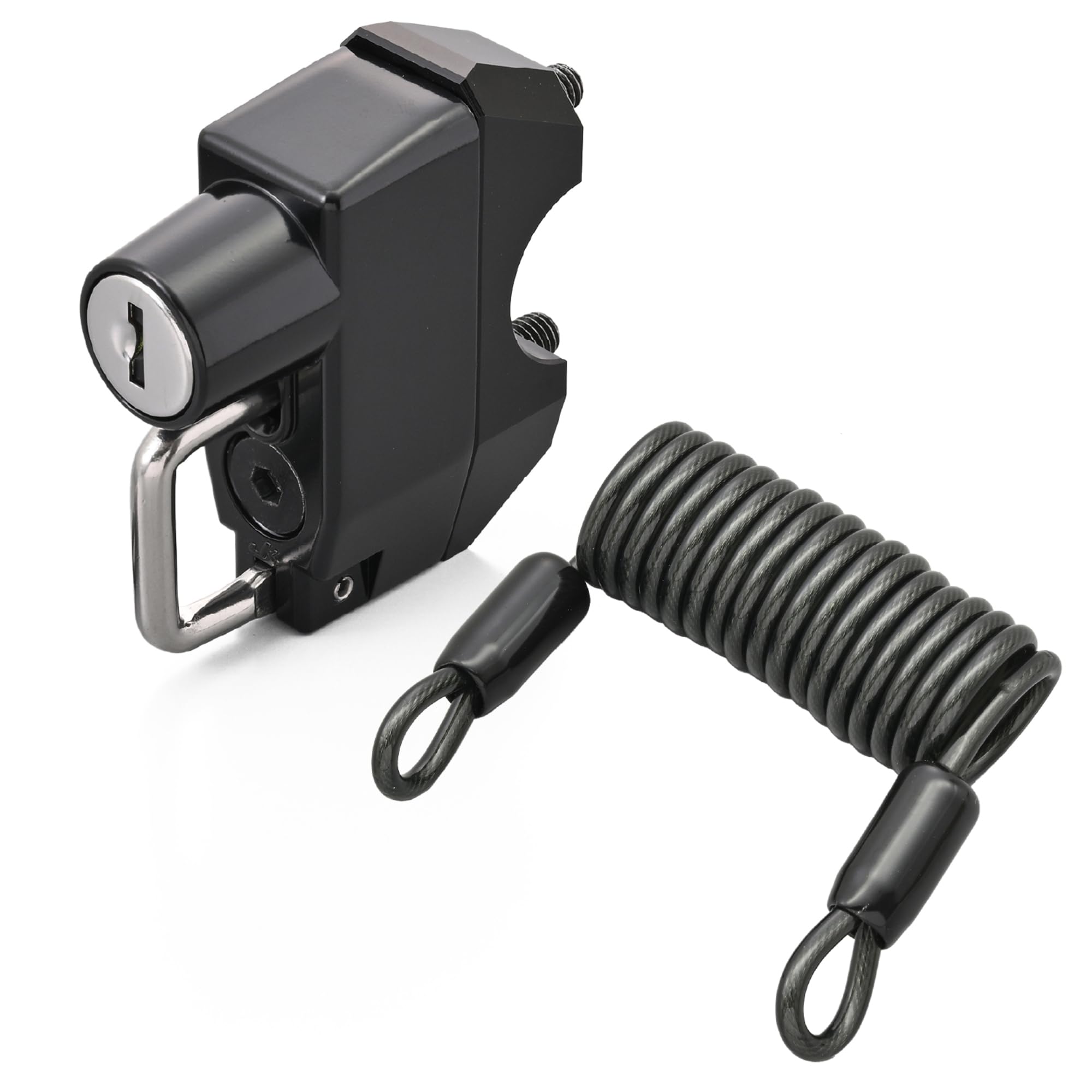 

Daytona Motorcycle Helmet Lock for Master Cylinder Helmet Holder with 63076 (32mm Pitch) Key, чёрный