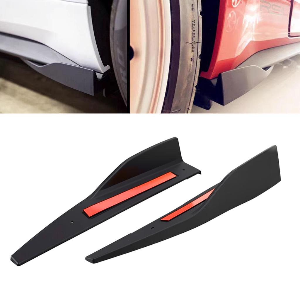 For Ford Mustang Roush 2015 2016-2025 Car Side Skirt Spoiler Splitter Extension Diffuser Mudguard Small Flying Wing Side Step
