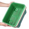 Vegetable Planter Shatterproof Impact Resistance Drain Hole Design Rectangular Flower Pot Windowsill Planter Box Garden Supplies