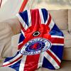 Rangers FC Pattern Blanket, Cozy Blanket for All-Season Comfort on Sofas, Beds, Office, Car, Camping and Travel