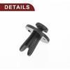 Car Front Fender Skirt Clip for GM for Chrysler Durable No.14019205 | Bumper Push Type Plastic Retainer Rivets Black 100 Pcs