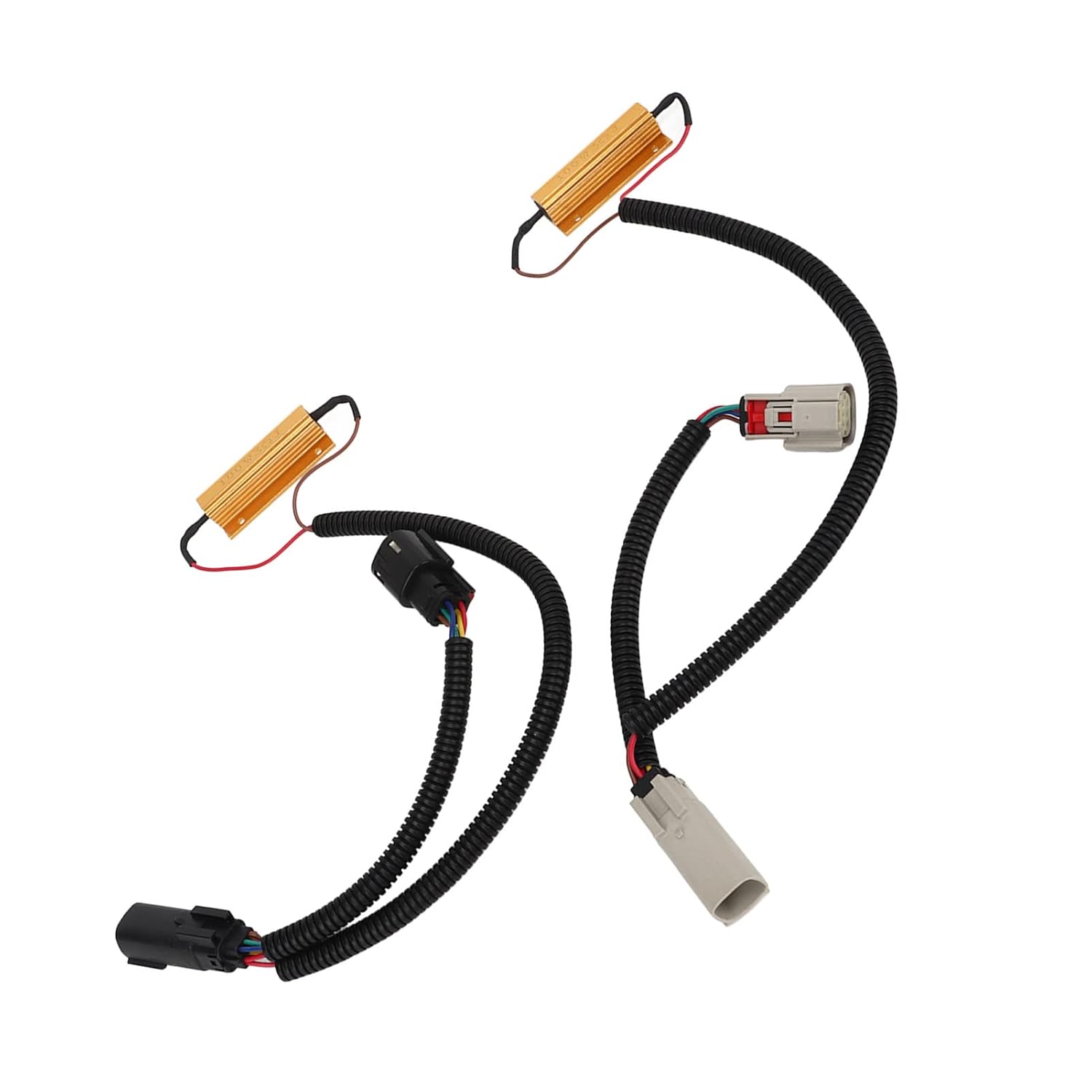 Tail Light Wiring Harness, 2 Pcs Tail Light Conversion Harness, LED Taillight Conversion Adaptor Wiring Connector for Sie LTZ 2016‑2018