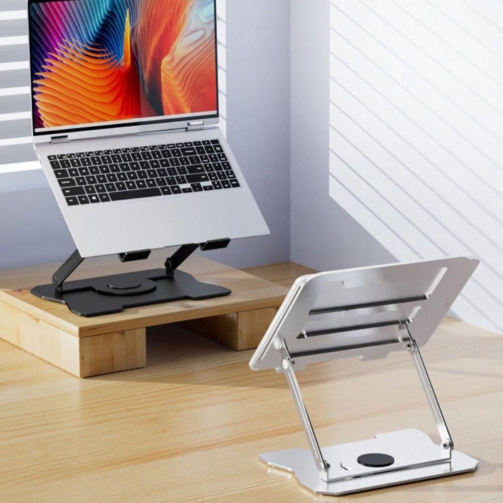 Heat Dissipation Rotatable Tablet Stand 360° Rotation Laptop Metal Bracket Laptop Holder  Tablet