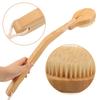 Long Handle Pig Bristle Bath Brush Bamboo Shower Back Scrubber Body Cleaning Tool For Disabled Bath Brushes Sponges