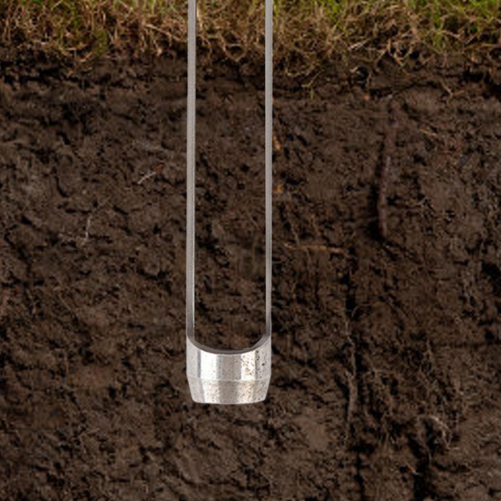 Soil Sampler Probe with T Handle Stainless Steel Soil Probe Rod Soil Test Set with 2 Sample Bags for Plant Care Garden Farm