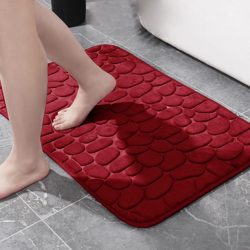 Bathroom Mat Bath Non-slip Carpets In Wash Basin Bathtub Side Floor Rug Shower Room Doormat Memory Foam 3D Pad