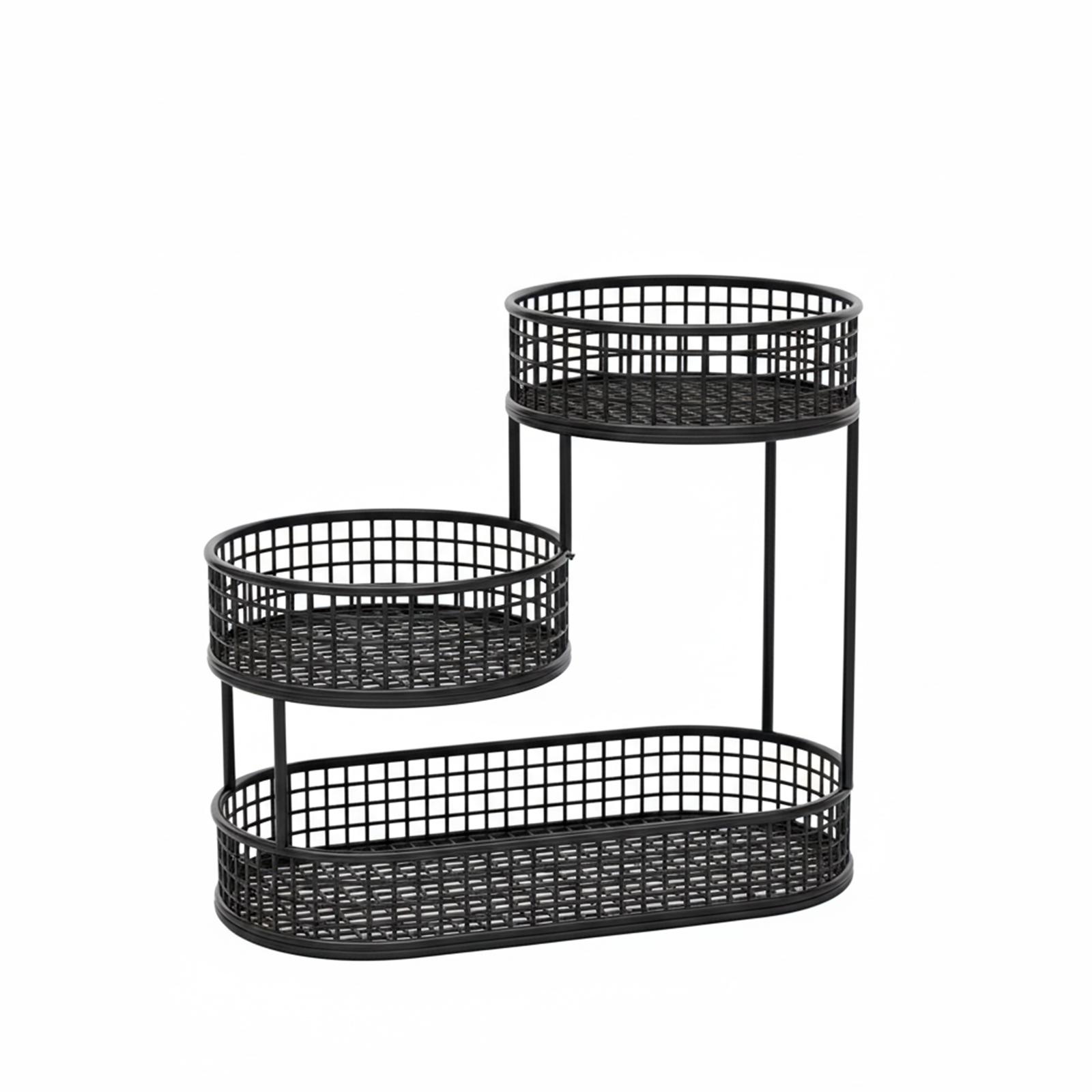 

Fruit Shelf, Fruit Bowl, Living Room Coffee Table Decoration, Home Multi Layer Fruit Bowl One Size чёрный