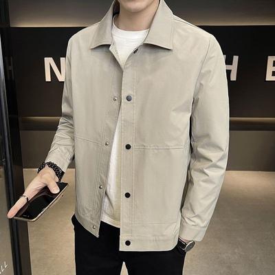 New Men's Jacket Spring Fashion Trend Handsome Autumn and Winter Versatile Men's Casual Jacket