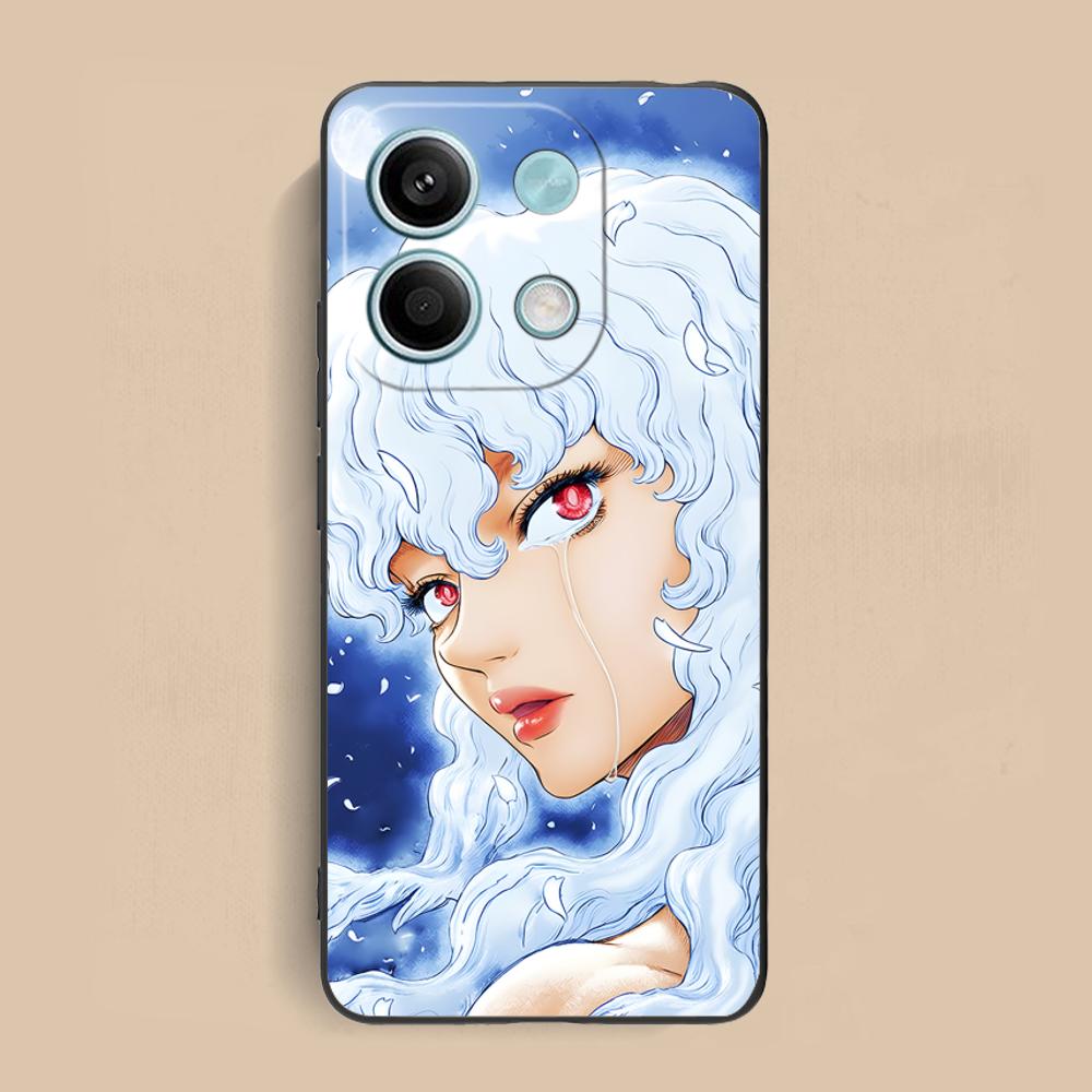 Anime Griffith Phone Case for Xiaomi Redmi Note 14 13 12 11 S Pro Plus 4G 5G Soft TPU Shockproof Cover