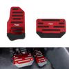 ROLE Universal Red Gas Axle Pedal and Brake Pedal Cover Foot Pad Anti-Slip for Matic Transmission Car