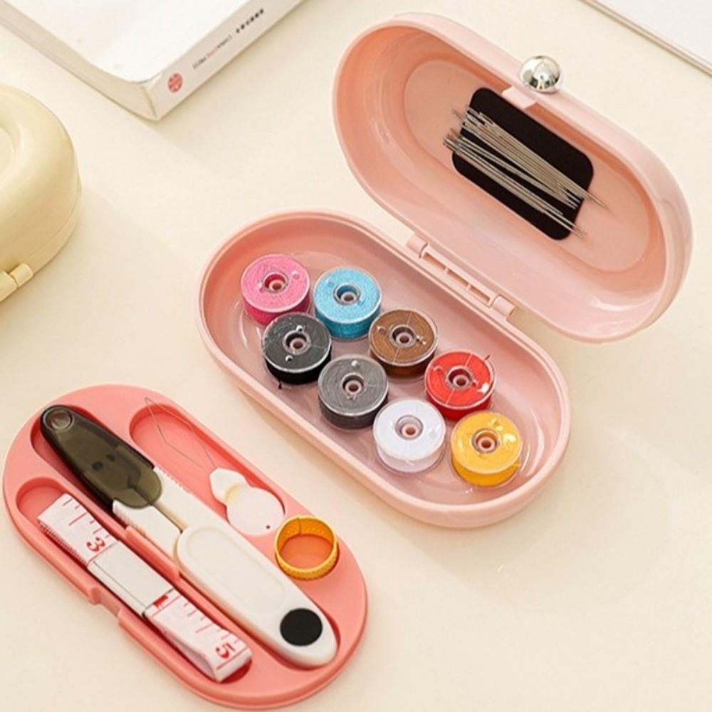 Magnetic DIY Sewing Box Set Portable Hand Sewing Tool Kit Needle And Thread Kit DIY Crafting