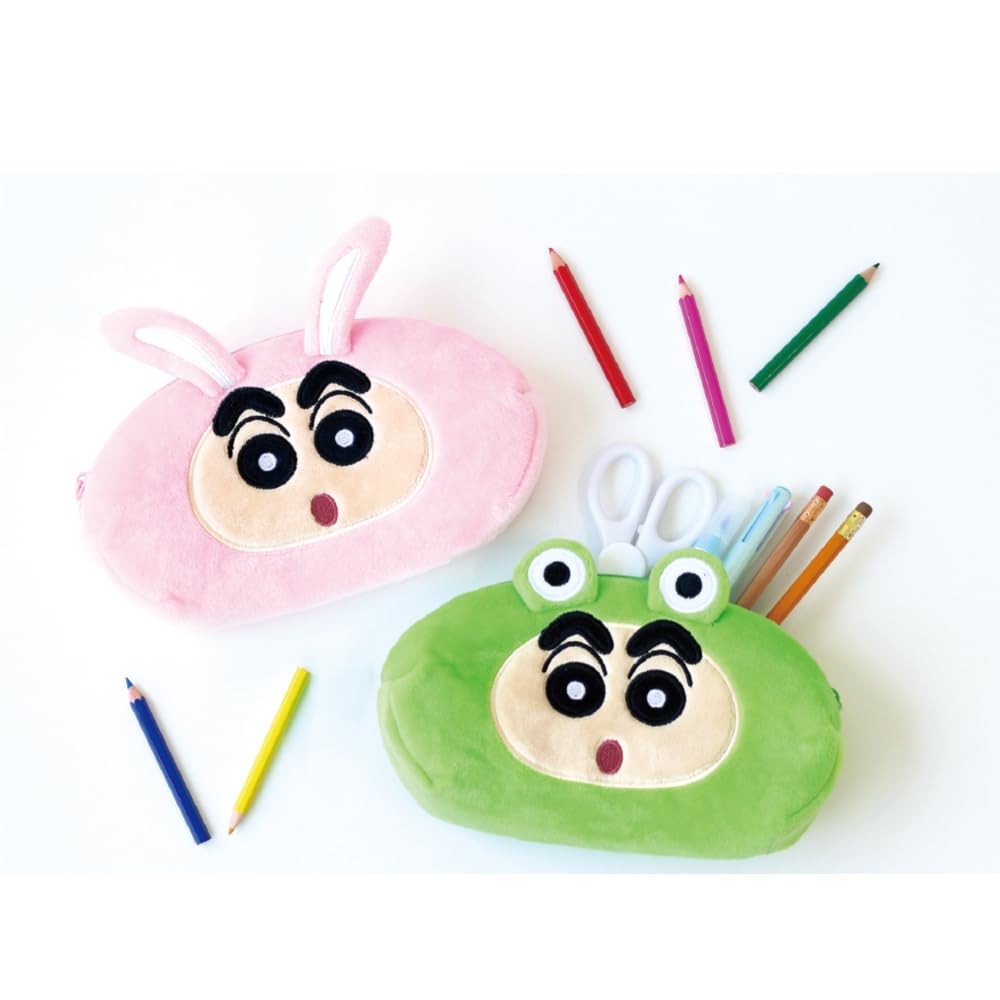 Factory Crayon Plush Face Pen Pouch Frog T's Shin-chan KS-5543768KA