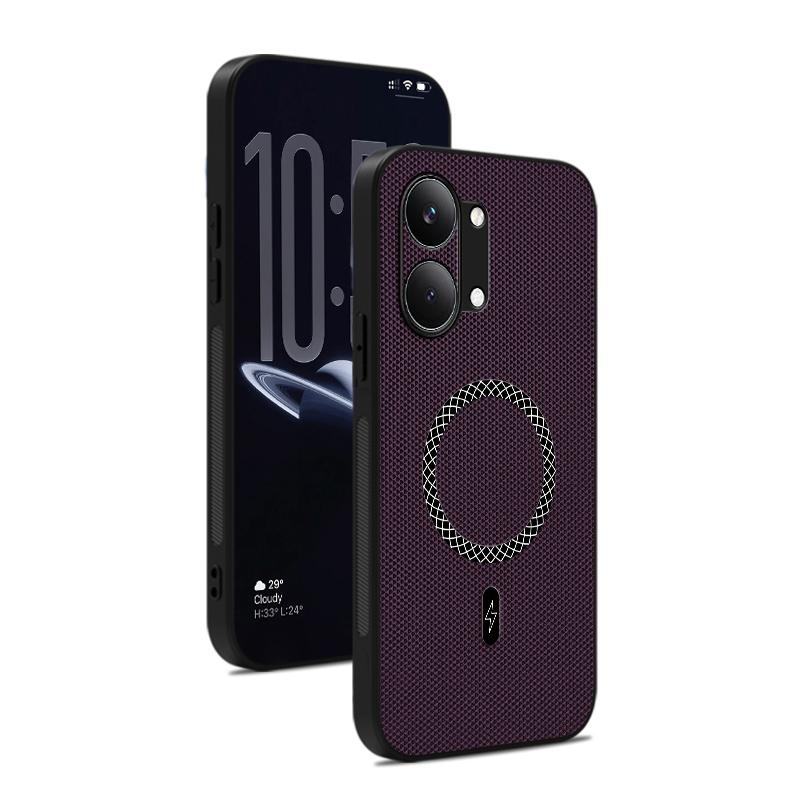 For Poco X8 Pro Magnetic Wireless Charging Phone Case For Poco X8 Pro Max Leather Texture Shockproof Cover For POCO X8 Pro Max