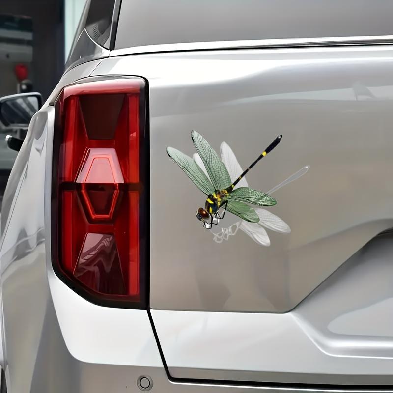 3D Dragonfly Car Stickers Auto Window Rear Bumper Fuel Tank Cover Scratch Vinyl Decals Waterproof DIY Car Trunk Funny Decoration