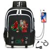 2024 Cross-border New Football Star Ronaldo Backpack Usb Charging School Bag Student Backpack Computer Bag Children's Double
