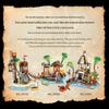 Pirate Series Medieval Black Rock Reef Skull Island Building Blocks Set