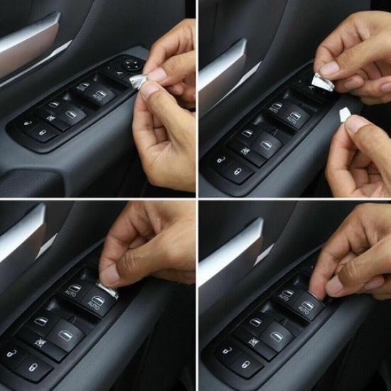 For 2011-2024 Dodge Durango Chrome Window Lift Switch Button Cover Trim Sequ