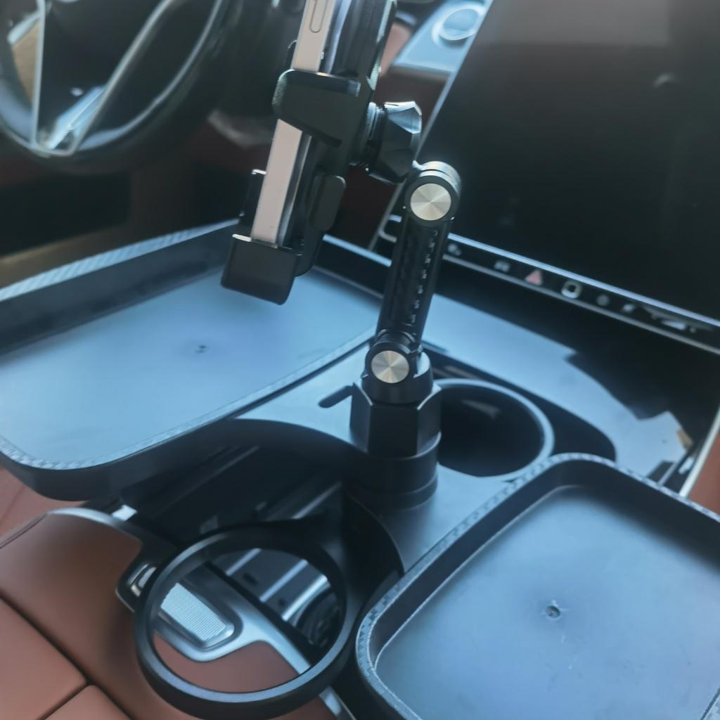 360° Rotating Car Tray with Cup Holder - Multifunctional Dining Table And Phone Holder for The Car