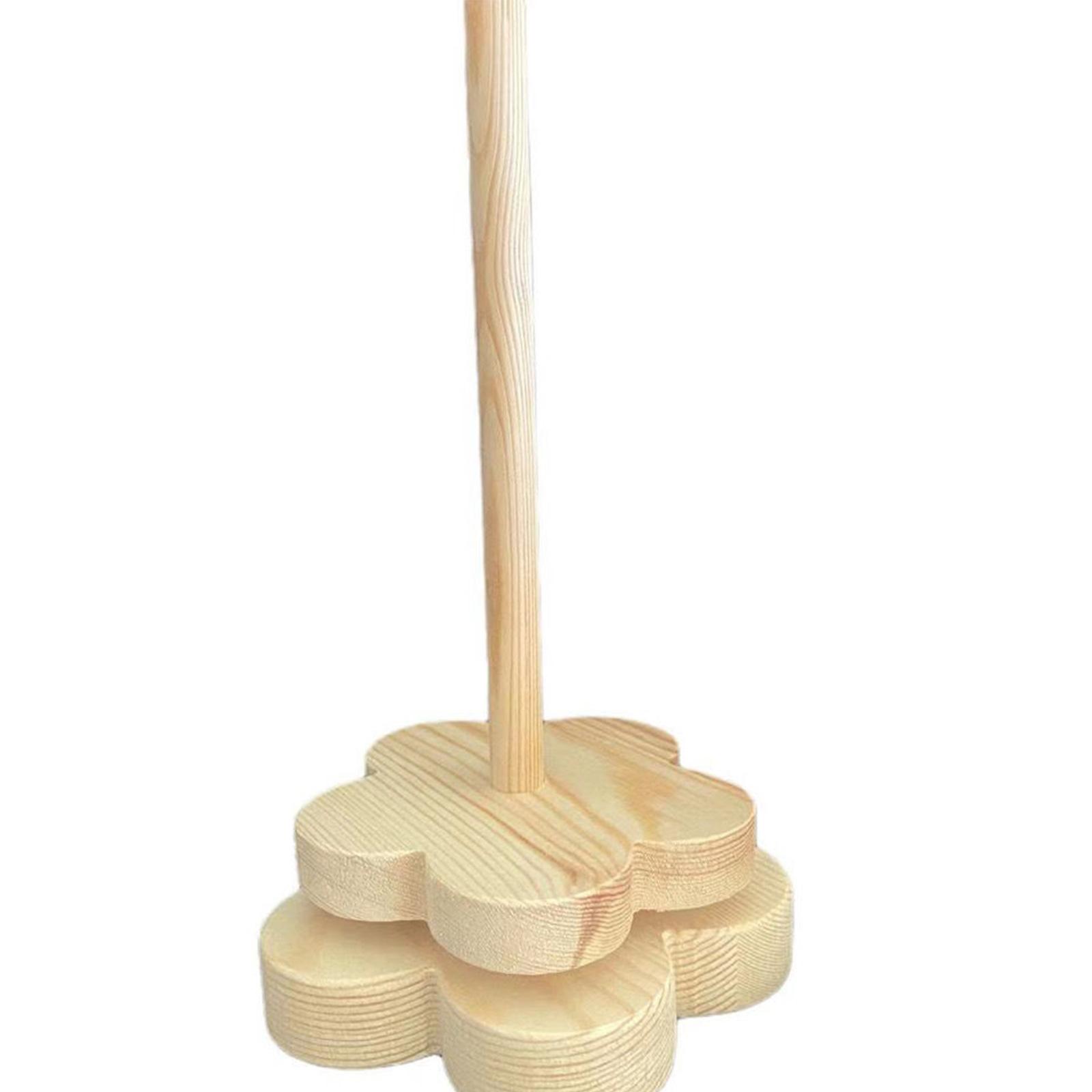 

Деревянный держатель для пряжи Деревянный держатель для пряжи для вязания в виде цветка сливы для шерсти, хлопка, полисмеси