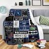 Aviationthemed Home Customize Your Name Blankets Comfortable Soft Lightweight Allseason Multipurpose Blanket For Picnics Sofas Offices Beds Living