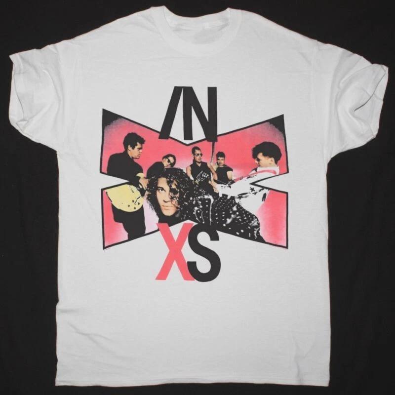 Men s and Women s T-shirts INXS Band DISAPPEAR Album Cotton White All Size XL