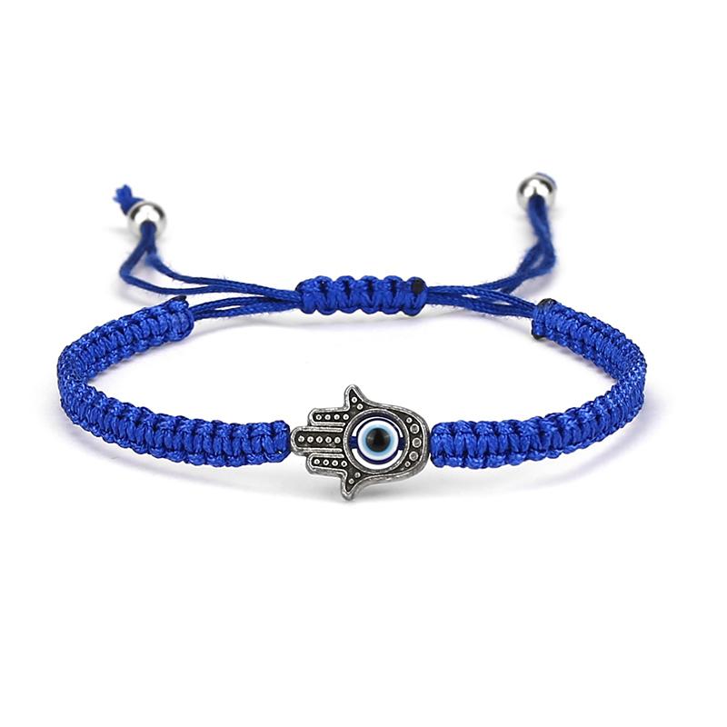 New Evil Eyes Bracelet For Men Women Handmade Braided Fatima Hand Braclet Meditation Healing Braslet Pulseria Homme
