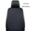 Universal Nappa Leather Car Seat Cushion: Star Embroidered, Backless, Non-Slip, Three-Piece Set
