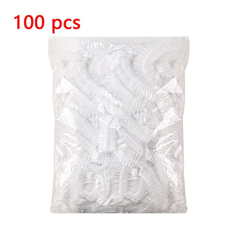 20-200Pcs Disposable Shower Cap Elastic Mesh Shape Non-Woven Bath Hat For Eyelash Extension Clear Waterproof Hair Hat Shower Cap Set