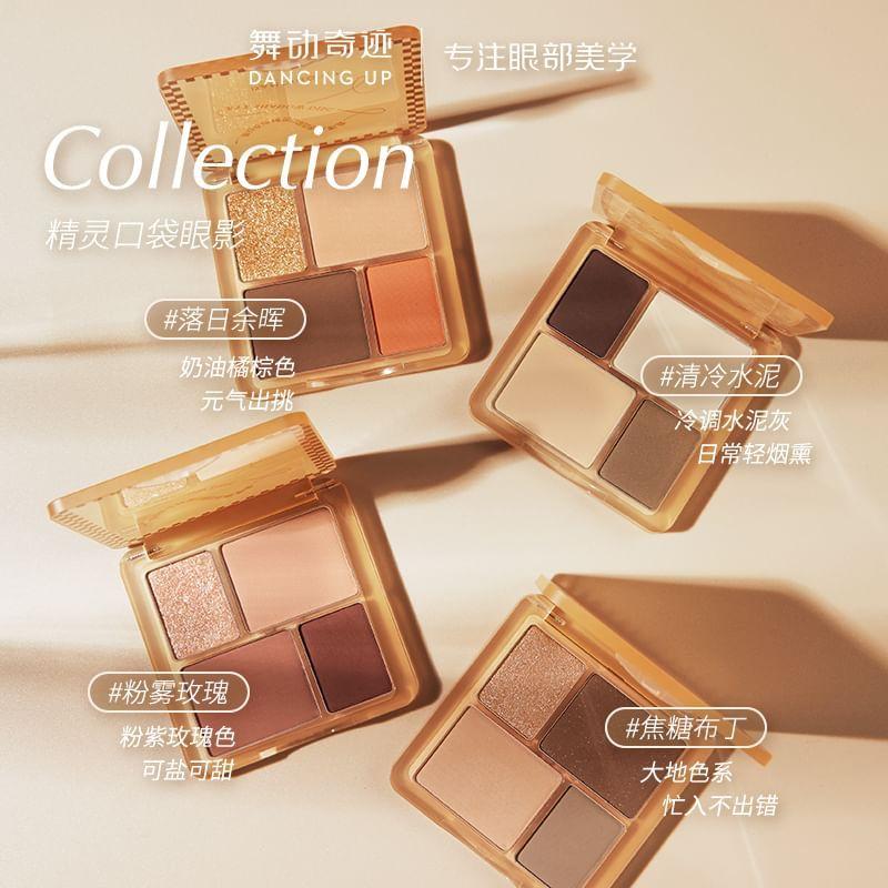 DANCING UP - Four Color Eye Shadow Disc - Pink