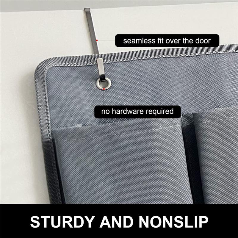2026+ RV Shoe Pockets 10Pockets Heavy Hanging Bedside Storage Organizer with Hooks Storage Pockets for Toys and Accessories
