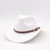 Tibetan Woolen Top Hat Thickened Woolen Felt Hat Xizang Large Edge Belt Hat Men'S And Women'S Spring And Autumn Western Cowboy Hat