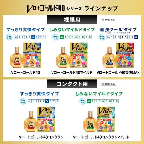 [Third-class OTC Drug] V-Rohto Gold 40 Refreshing Max 20mL