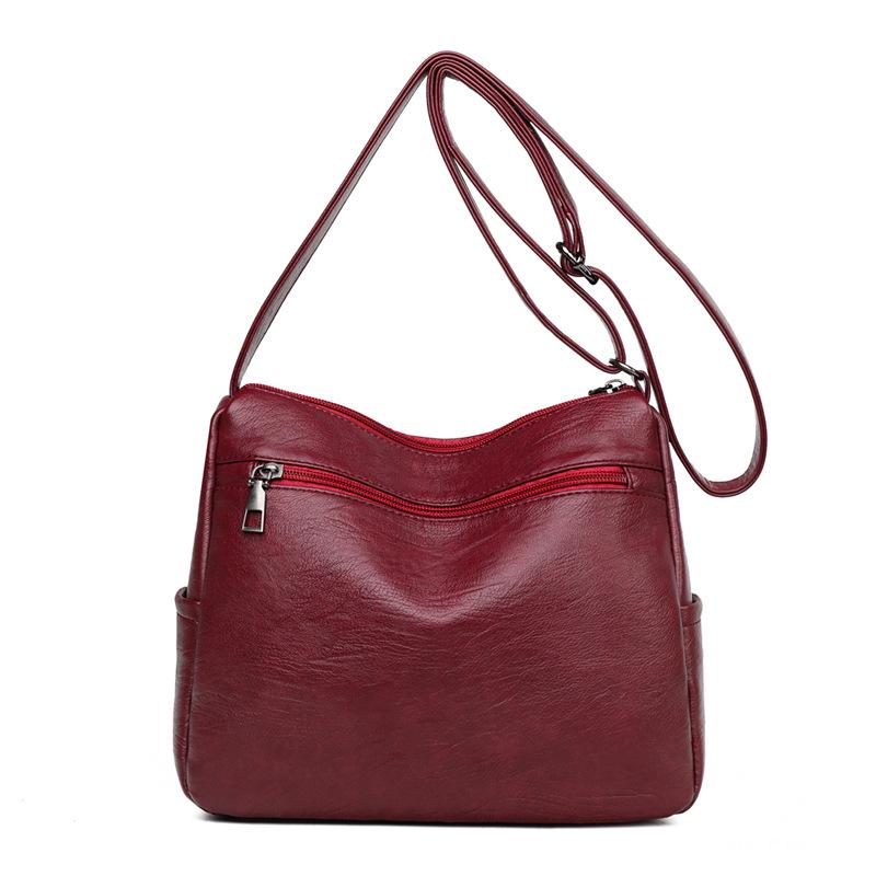 2026 Women's Large Capacity Crossbody Bag - High-End Fashion, Simple Design, Casual Single Shoulder Bag for Moms