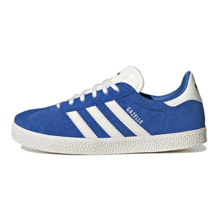 Adidas Originals Gazelle Series J Comfortable Low-Top Kids Skate Shoes Kids Sneakers Blue White GY6574 38⅔