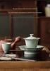 Guanlan Embossed Banana Moon Ceramic High-Footed Tea & Snack Plate – Retro Design