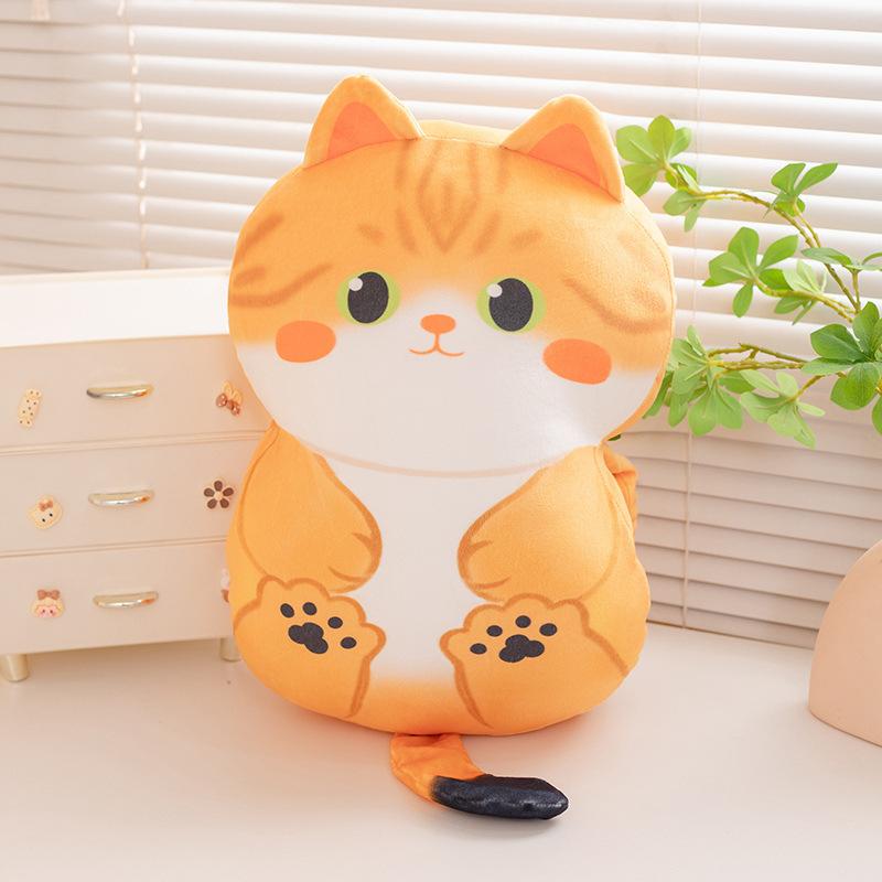Cute Soft Cat Hand Warmer Pillow Plush Toy Doll Cat Doll Girl Lunch Break Pillow Rag Doll
