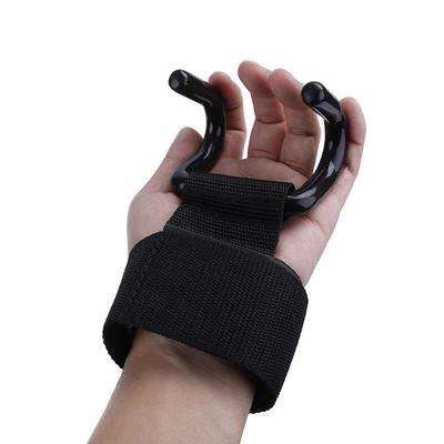 Unsex Gym Gewichtheben Hand Bar Handgelenk Riemen Stärke Grip Training Haken Handschuh