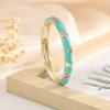 Flower Texture Cloisonne Bracelet Elegant Design Open Clamp Bangle Classic Dropped Glaze  Gifts