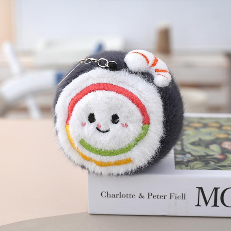 Cartoon Food Plush Keychain With Pp Cotton Filling For Kids Room Decor