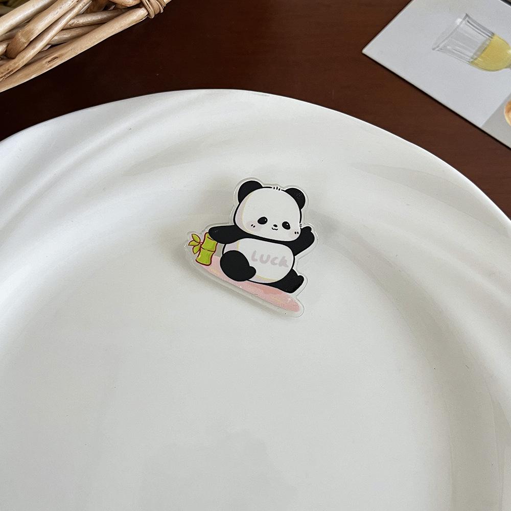 Ladies Chinese Style Panda Brooch Cute Cartoon Pin Accessory