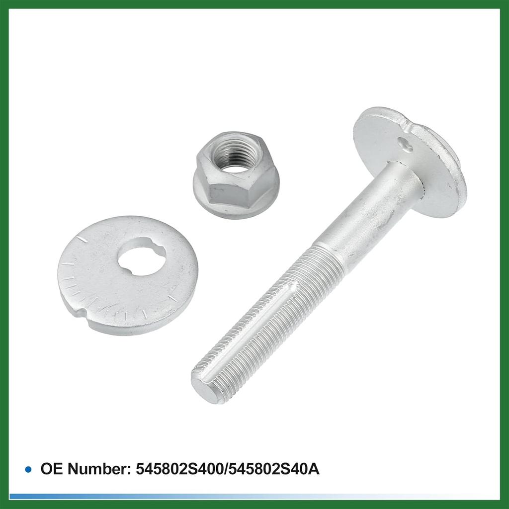 Motoforti Suspension Arm Alignment Eccentric Adjustment Cam Bolt Camber Screw Fit for Nissan Armada 5.6L 2005-2015 No.545802S400/545802S40A - Pack of
