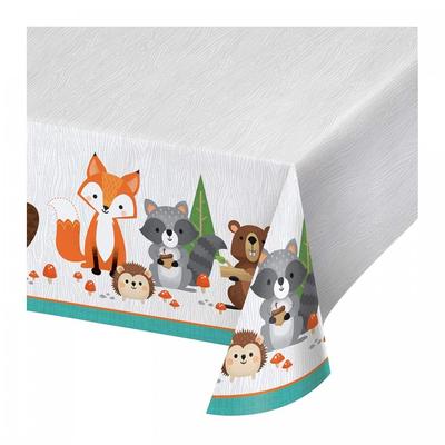 Wild One Plastic Woodland Tablecloth