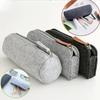 Retro Felt Pencil Pen Case Pouch Zipper Bag Portable Purse School Stationery Office Supplies Simple Style for Student Gift